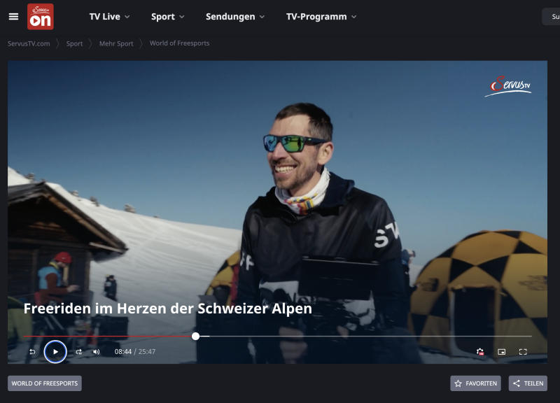 Freeriden im Herzen der Schweizer Alpen